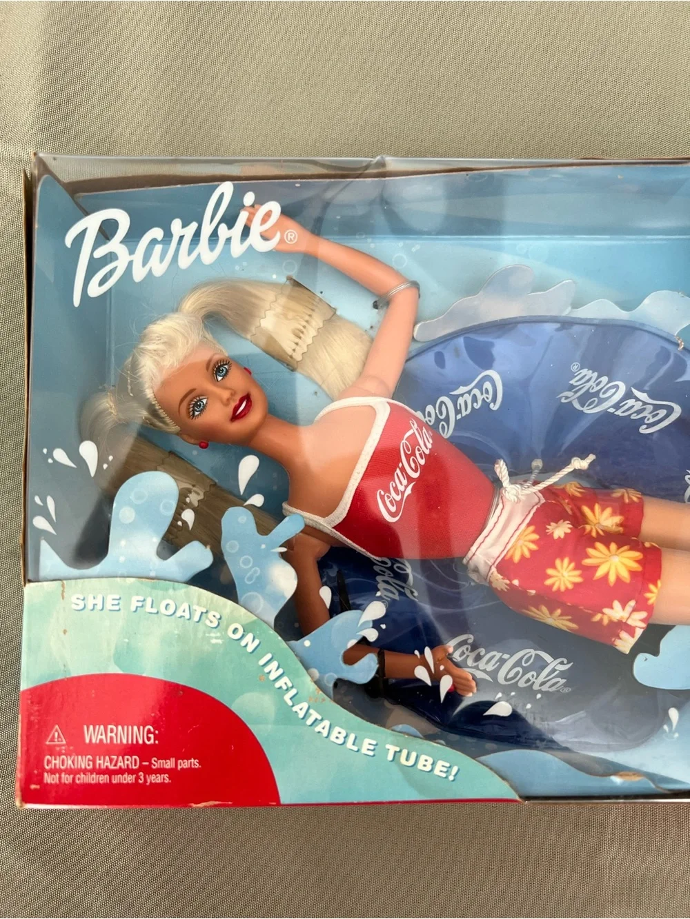 Barbie Coca-Cola Picnic 1997 & Coca-Cola Splash Set 1999 Dolls in Original Boxes